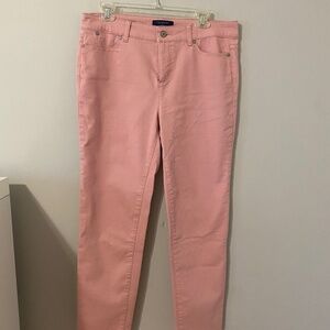 Talbot simply flattering collection dusty pink ankle jeans size 10